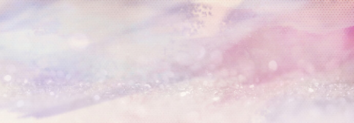 Abstract Panoramic Pink Glitter Background
