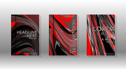 Abstract cover with wave elements. book design concept. Futuristic business layout.