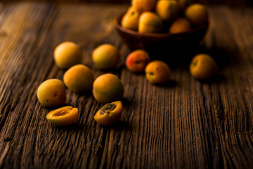 Fototapeta na wymiar organic apricot