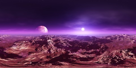 Panorama of Mars, HDRI, environment map , Round panorama, spherical panorama, equidistant projection, panorama 360 © ustas