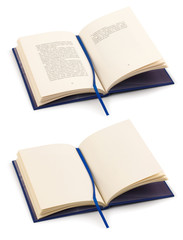 open book with clipping path