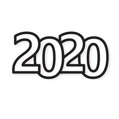 2020 new year concept- vector illustration