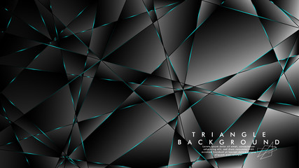 ABSTRACT BACKGROUND OF GEOMETRIC WITH luxurious polygon patterns. BLUE LIGHT triangle line