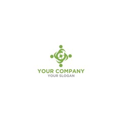 D finance consulting logo design template vector image