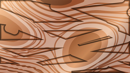abstract wave background with wooden patterns