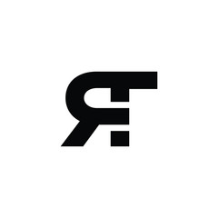 rt initial letter logo vector