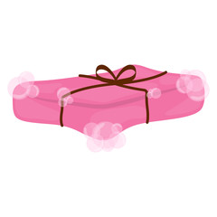 Isolated bath sponge on a white background. Spa object - Vector