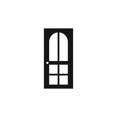 Door icon logo design vector template