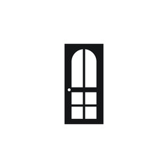 Door icon logo design vector template
