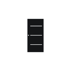 Door icon logo design vector template