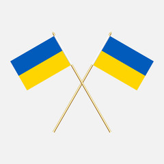 Ukraine; Ukraine  Flags. Vector illustration.