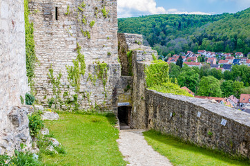 Fototapeta na wymiar Pappenheim, Germany beautiful fortress city