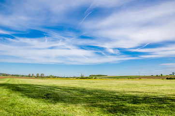 beautiful green fields in Germany