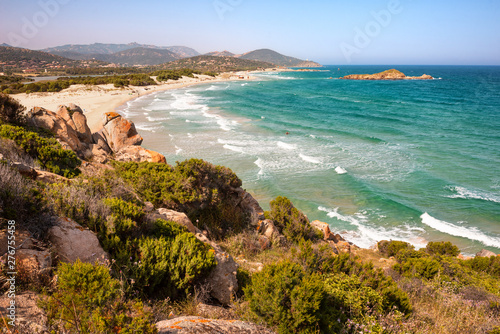Sardegna Panorama Della Splendida Spiaggia Di Su Giudeu