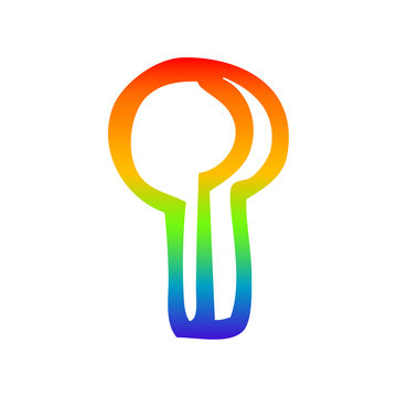 recommend clip art: rainbow gradient line drawing cartoon keyhole