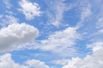 blue sky with white clouds