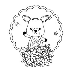 Reindeer cartoon design vector illustrator