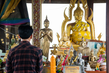 Chalermprakiat Temple beautiful Thai Temple, Temple on top of mountain at Lampang, Thailand