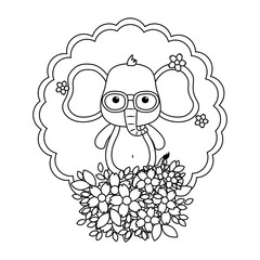 Elephant cartoon design vector illustrator