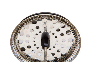 French press isolated on white