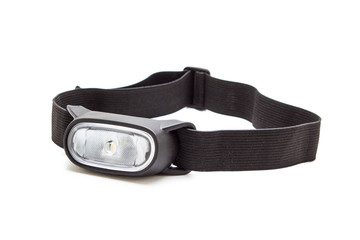 Headlamp isolated on white