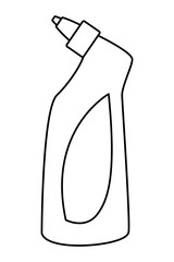 cleaning and hygiene equipment icons in black and white