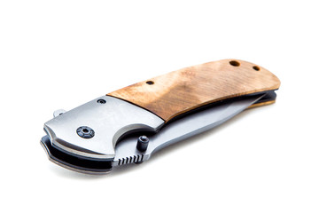 Hunting knife isolated on white