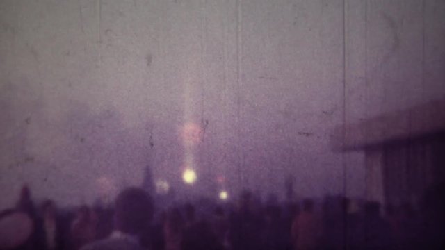 USSR People are watching fireworks in Moscow