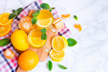 Citrus fruits and cocktails