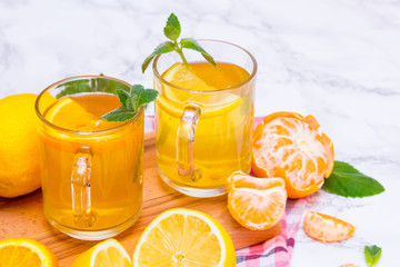 Citrus fruits and cocktails