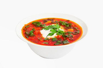 Fresh soup borscht