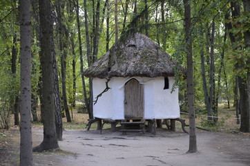 Fototapeta na wymiar House hur Ukraine old stove