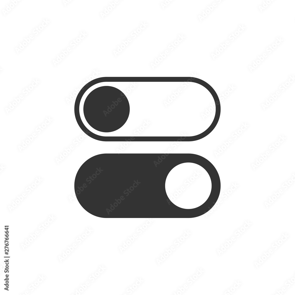Leinwandbilder on off icon symbol template color editable. switch button. simple logo vector illustration for graph