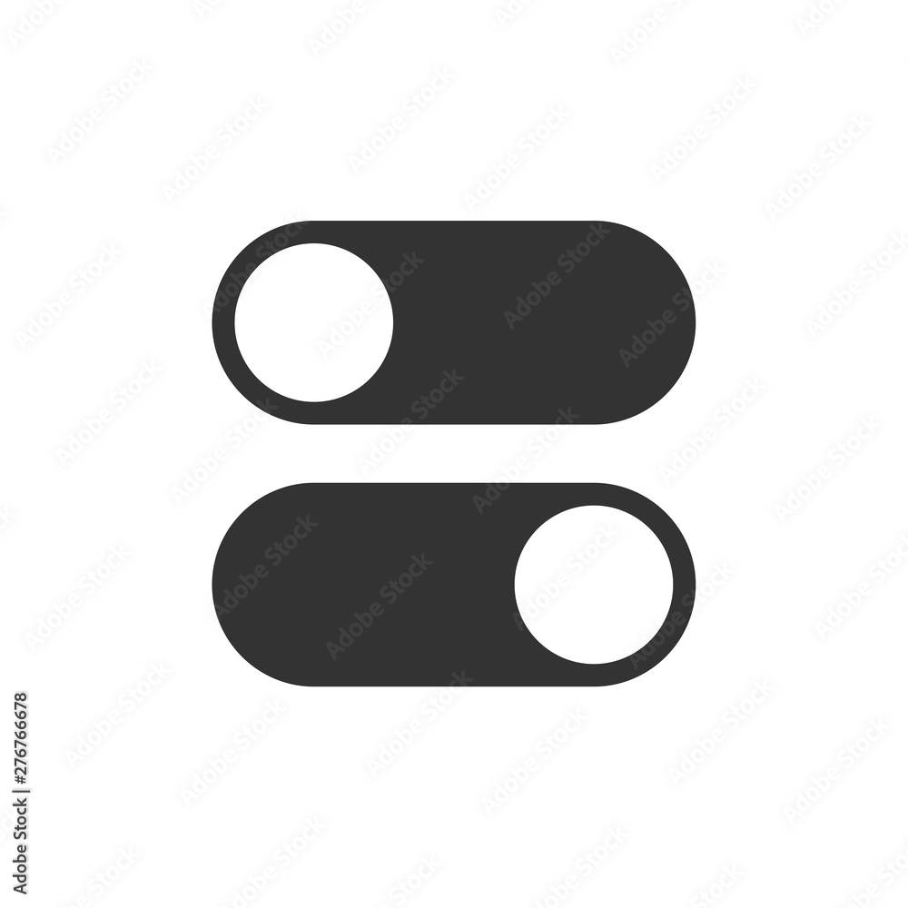 Leinwandbilder on off icon symbol template color editable. switch button. simple logo vector illustration for graph