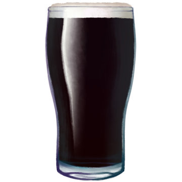 A tulip pint. A glass for ales, porters, stouts. 