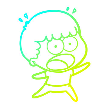 recommend clip art: cold gradient line drawing cartoon shocked man