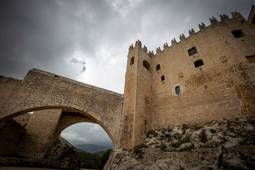 Fototapeta premium the medieval castle of Velez Blanco town, province of Almeria, Spain