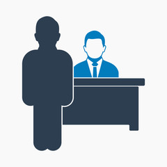 Customer service icon. Flat style vector EPS.