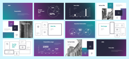 Presentation template design