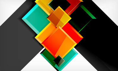 Color squares futuristic abstract background