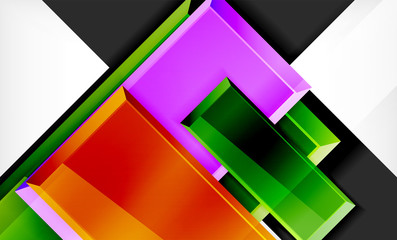 Color squares futuristic abstract background