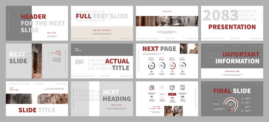 Presentation template design