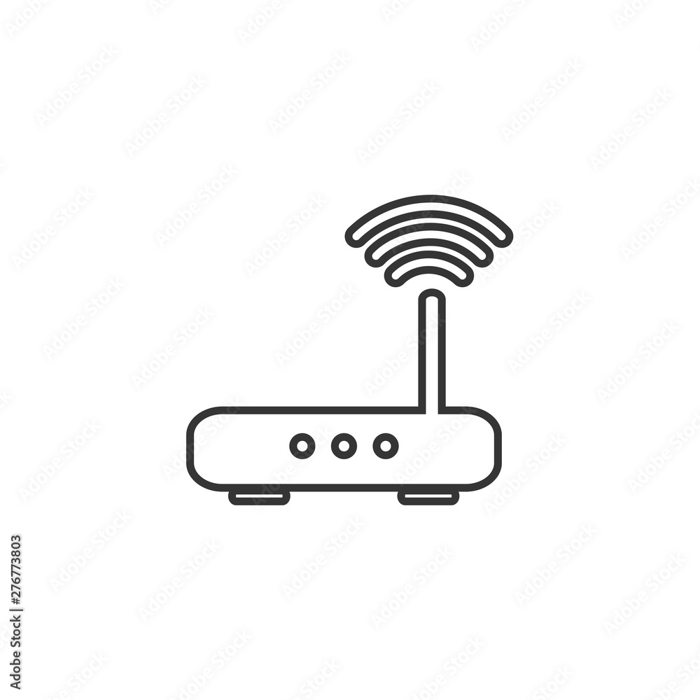 Poster Router icon symbol template color editable. simple logo vector illustration for graphic and web design.
