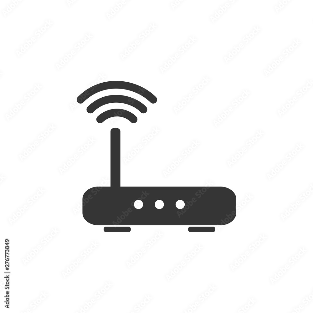 Aufkleber router icon symbol template color editable. simple logo vector illustration for graphic and web desi