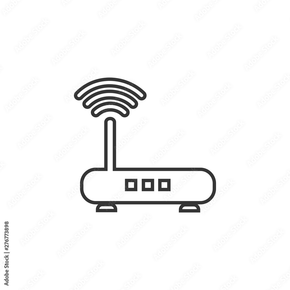Fototapete router icon symbol template color editable. simple logo vector illustration for graphic and web desi