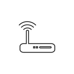 Router icon symbol template color editable. simple logo vector illustration for graphic and web design.