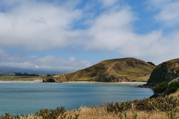 Fototapeta premium landscape with lake and mountains