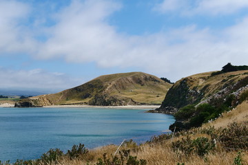 landscape with lake and mountains