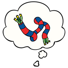 cartoon tech cable and thought bubble