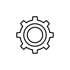 Gear Settings Icon Vector Illustration - Vector